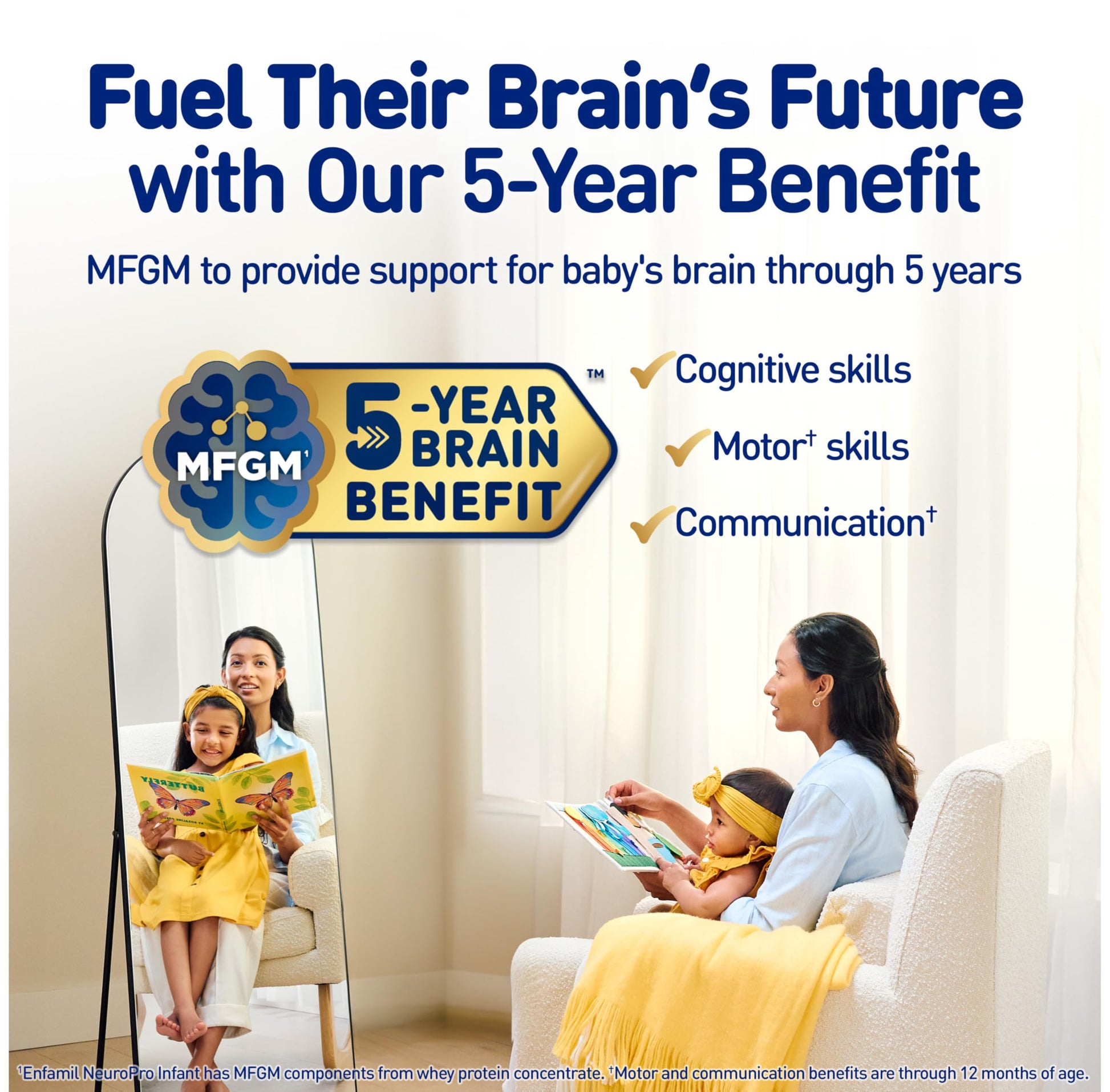 Enfamil NeuroPro Baby Formula, MFGM* 5-Year Benefit, Expert-Recommended Brain-Building Omega-3 DHA, Exclusive Immune Supporting HuMO6 Blend, Ready-to-Feed Infant Formula, Liquid, 2 Fl Oz, 6 Count (Pack of 4)