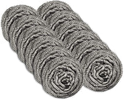 12 Pack Stainless Steel Scourers by Scrub It Ã¢ÂÂ Steel Wool Scrubber Pad Used for Dishes, Pots, Pans, and Ovens. Easy scouring for Tough Kitchen Cleaning.