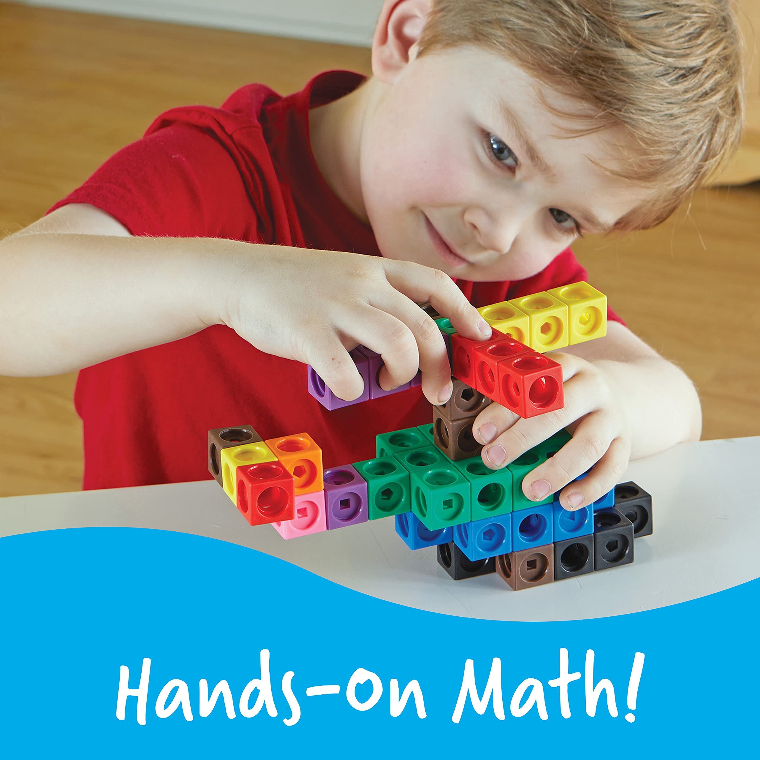 Learning Resources MathLink Cubes Big Builders - Set of 200 Cubes, Ages 5+, Develops Early Math Skills, STEM Toys, Math Games for Kids, Math Cubes for Kids