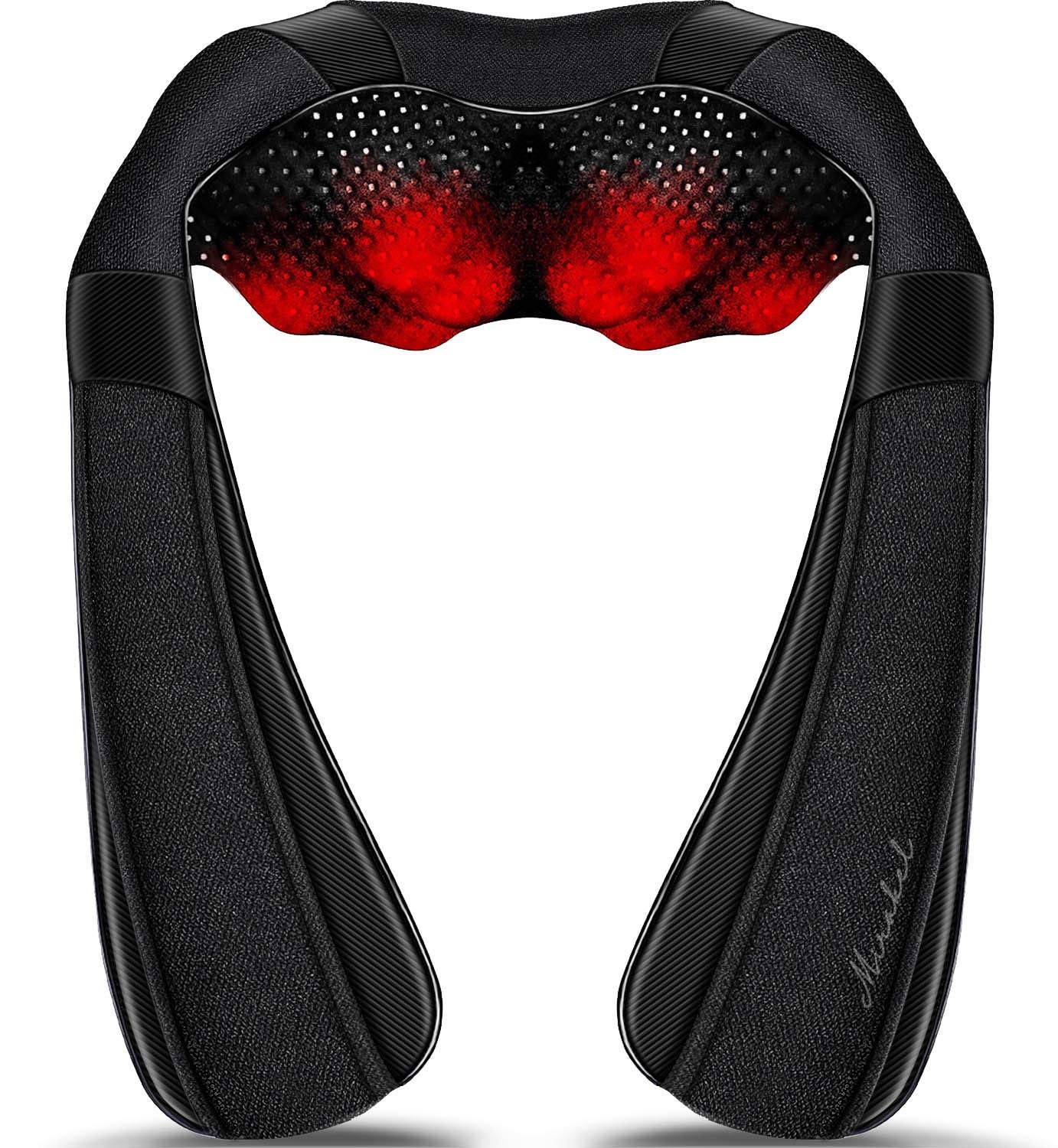 Mirakel Neck Massager with Heat, Shiatsu Shoulder Massager, Electric Kneading Back Massager, Massage Pillow for Pain Relief Deep Tissue, Fathers Day Presents, Mothers Day,Christmas Gifts Get Well Soon
