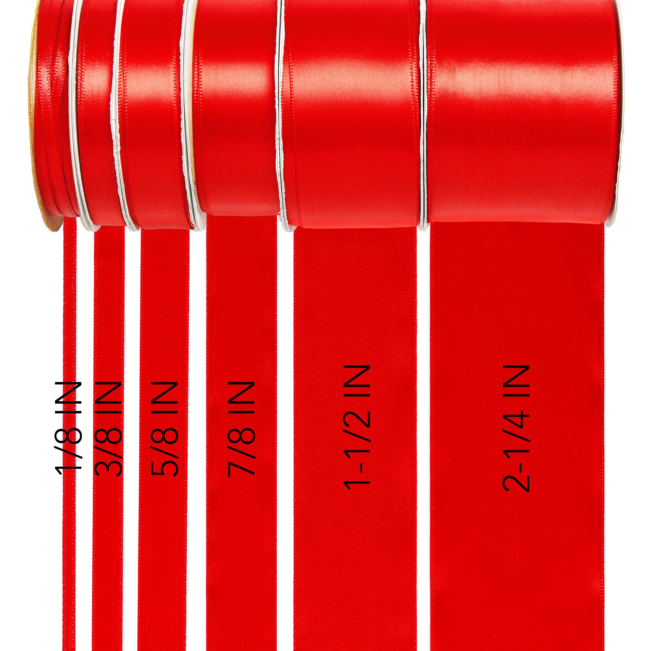 Berwick Offray Wide Double Face Satin Ribbon, Light Pink, 1 1/2 in x 12 ft (38 mm x 3.6 m)