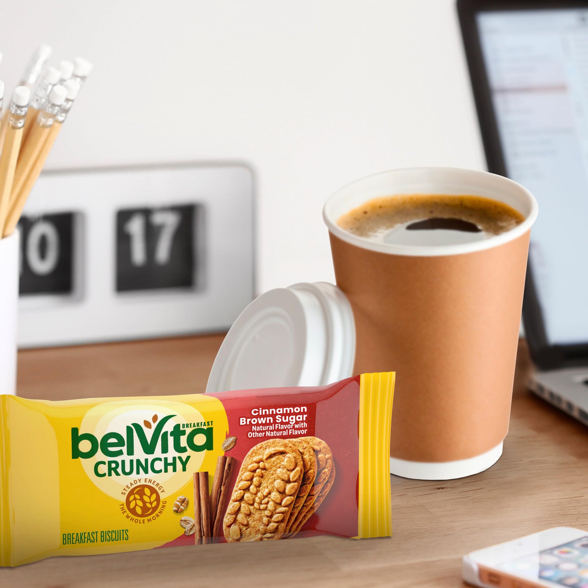 belVita Breakfast Bars Biscuits, Cinnamon Brown Sugar, Value Pack, 12 Packs (4 Biscuits Per Pack)
