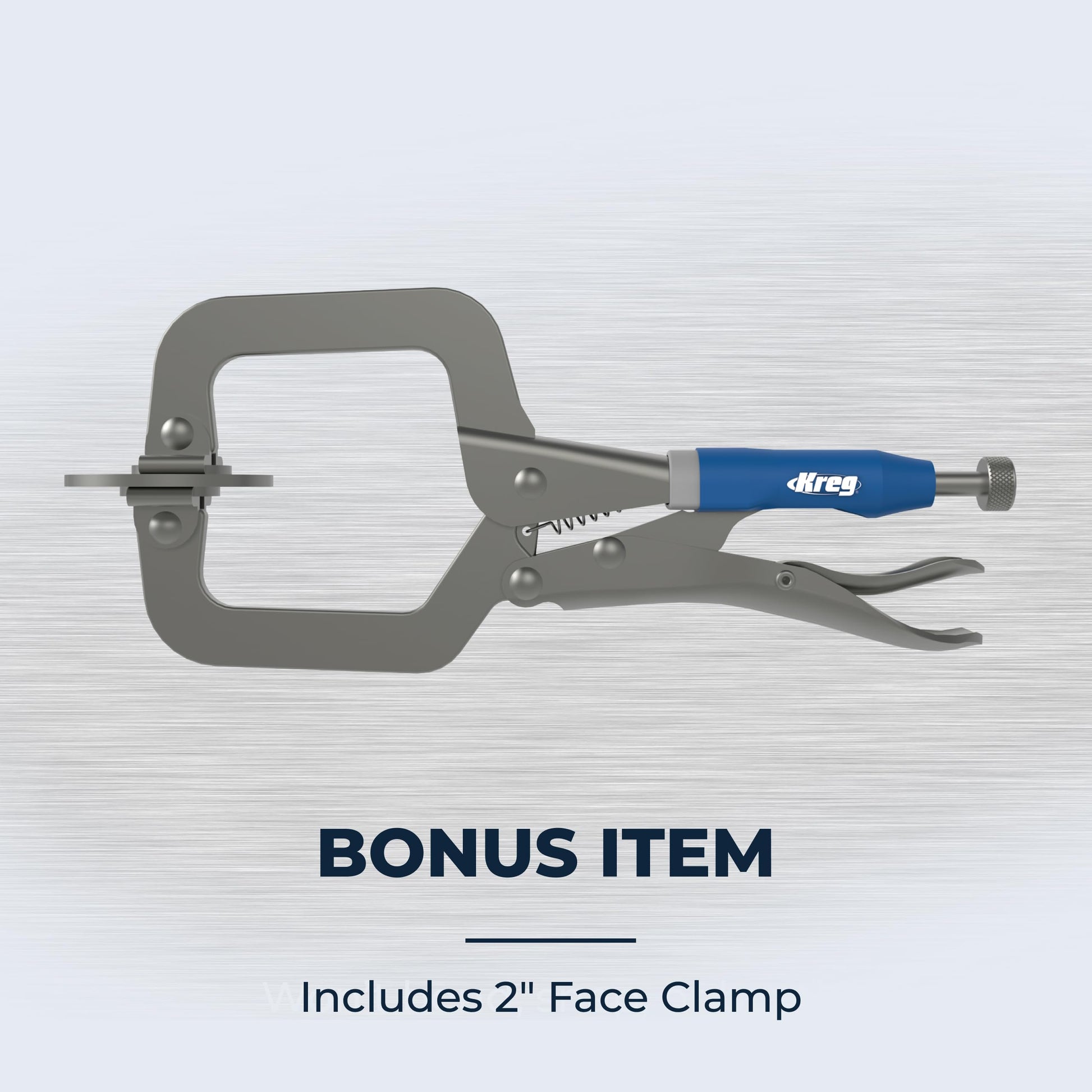 KREG Durable Pocket-Hole Jig 320 with Classic 2 Inch Face Clamp - Includes Wood Clamps for Woodworking & Tight Spaces - For Materials 1/2 Inch to 1 1/2 Inch Thick