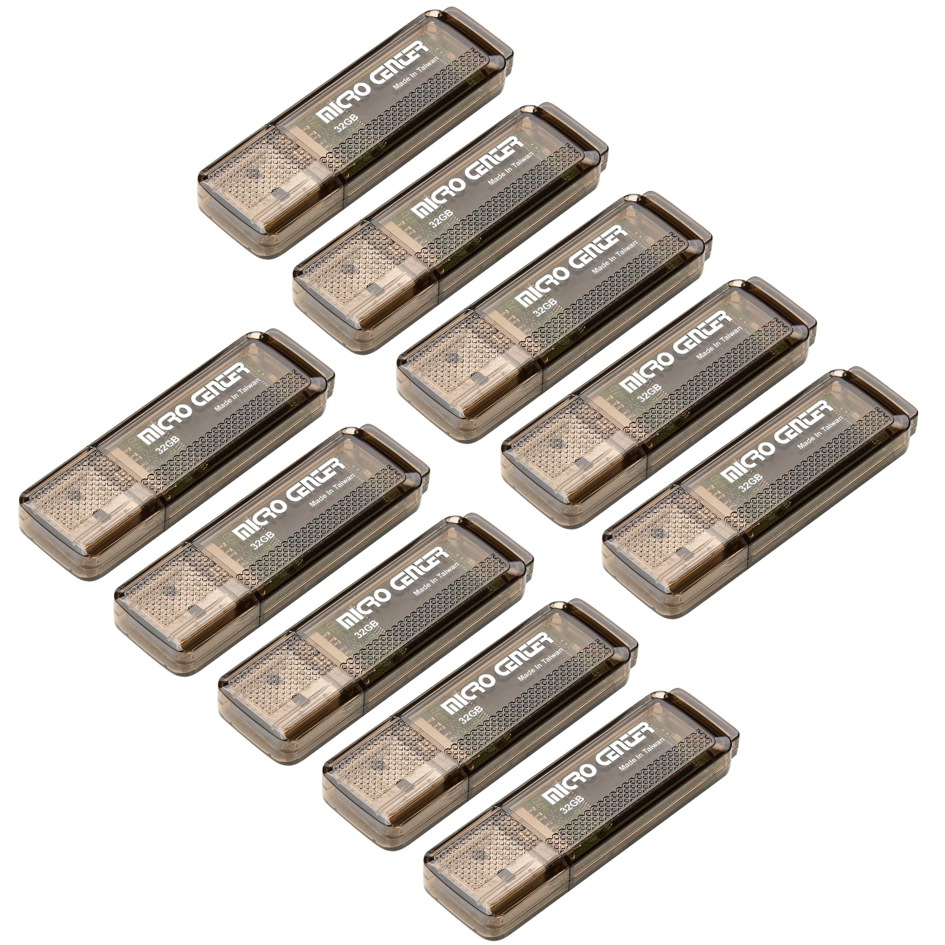 Micro Center SuperSpeed 5 Pack 64GB USB 3.0 Flash Drive Gum Size Memory Stick Thumb Drive Data Storage Jump Drive (64G 5-Pack)