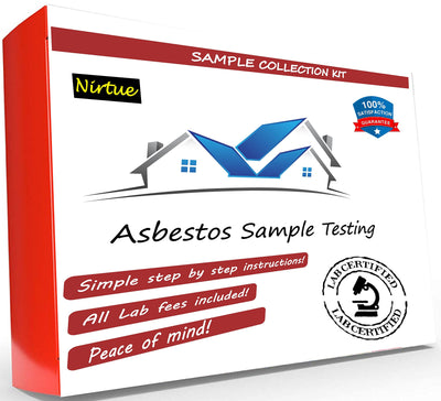 Asbestos Test Kit 1 PK- Includes All Lab Fees - Test Popcorn Ceiling, Tile, Insulation, Adhesive, Mastic, Drywall and Other Materials for Asbestos (72Hr Turnaround)