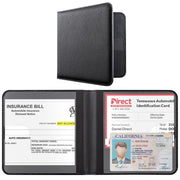 CoBak Car Registration and Insurance Holder - Vehicle Glove Box Car Organizer, Auto Truck Comparment Accessories Case for Essential Document, Driver License, Cards