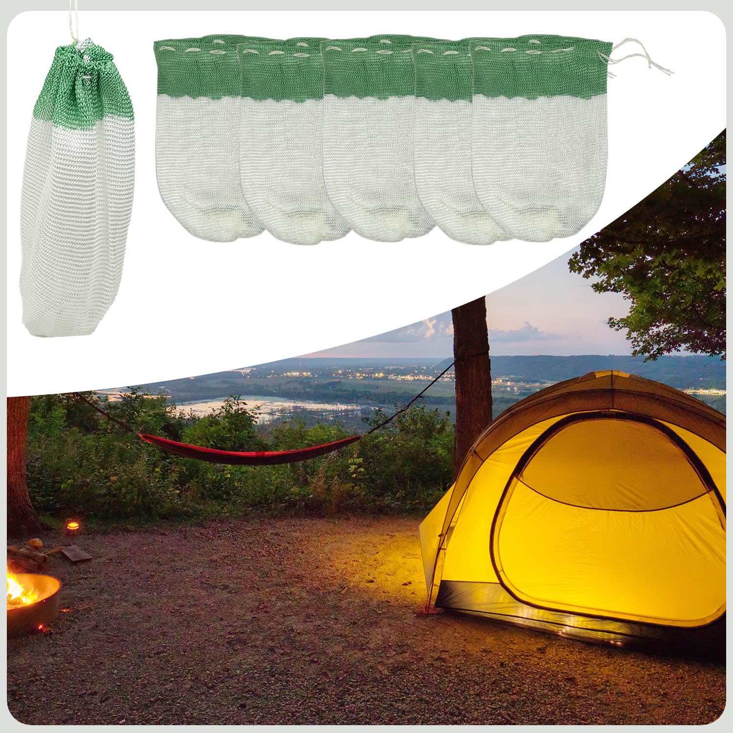 10pcs Propane Lantern Mantles String Tie Lantern Mantles for Outdoor Camping Lantern Natural Fueled Lanterns