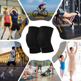 YICYC Volleyball Knee Pads for Dancers, Soft Breathable Knee Pads for Men Women Kids Knees Protective, Knee Brace for Volleyball Football Dance Yoga Tennis Running Cycling Workout Climbing