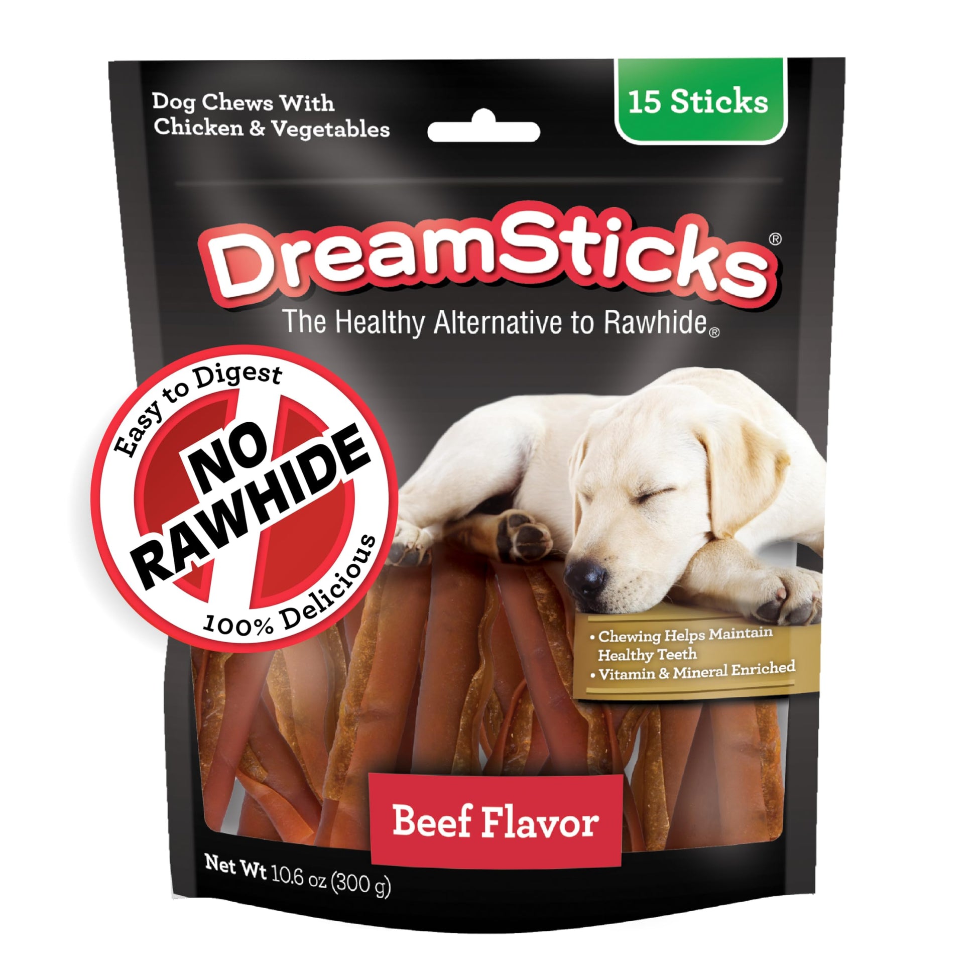 DreamBone DreamSticks, Treat Your Dog to a Chew Made WIth Real Chicken and Vegatables, 5 Count