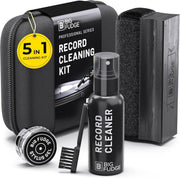 Big Fudge Professional Series Vinyl Record Cleaner Kit - Vinyl Record Cleaning Kit Includes Vinyl Record Brush Cleaning Fluid, Stylus Gel, Brush for Velvet, Padded Storage Case