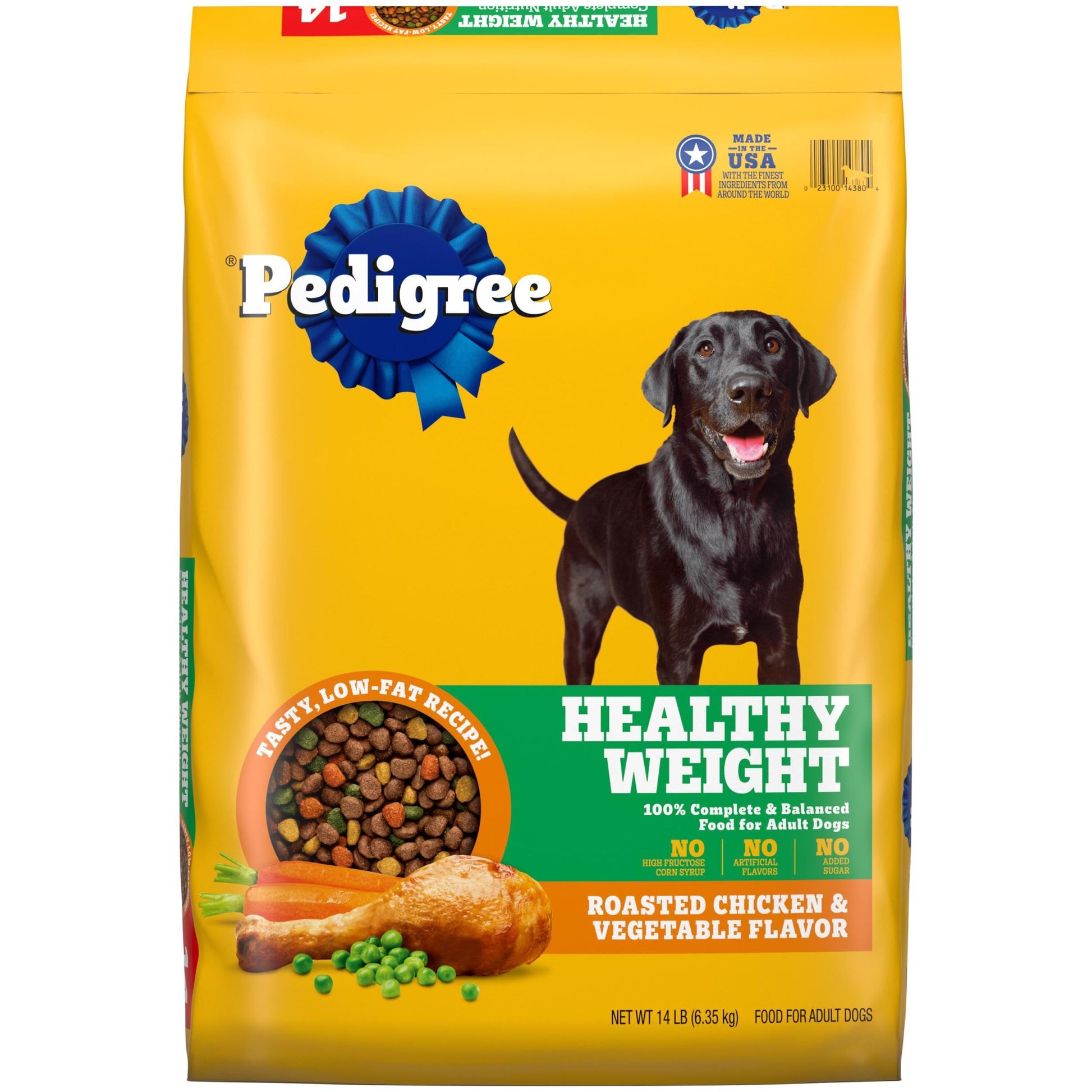 Pedigree Healthy Weight Adult Dry Dog Food, Roasted Chicken and Vegetable Flavor, 14 lb. Bag