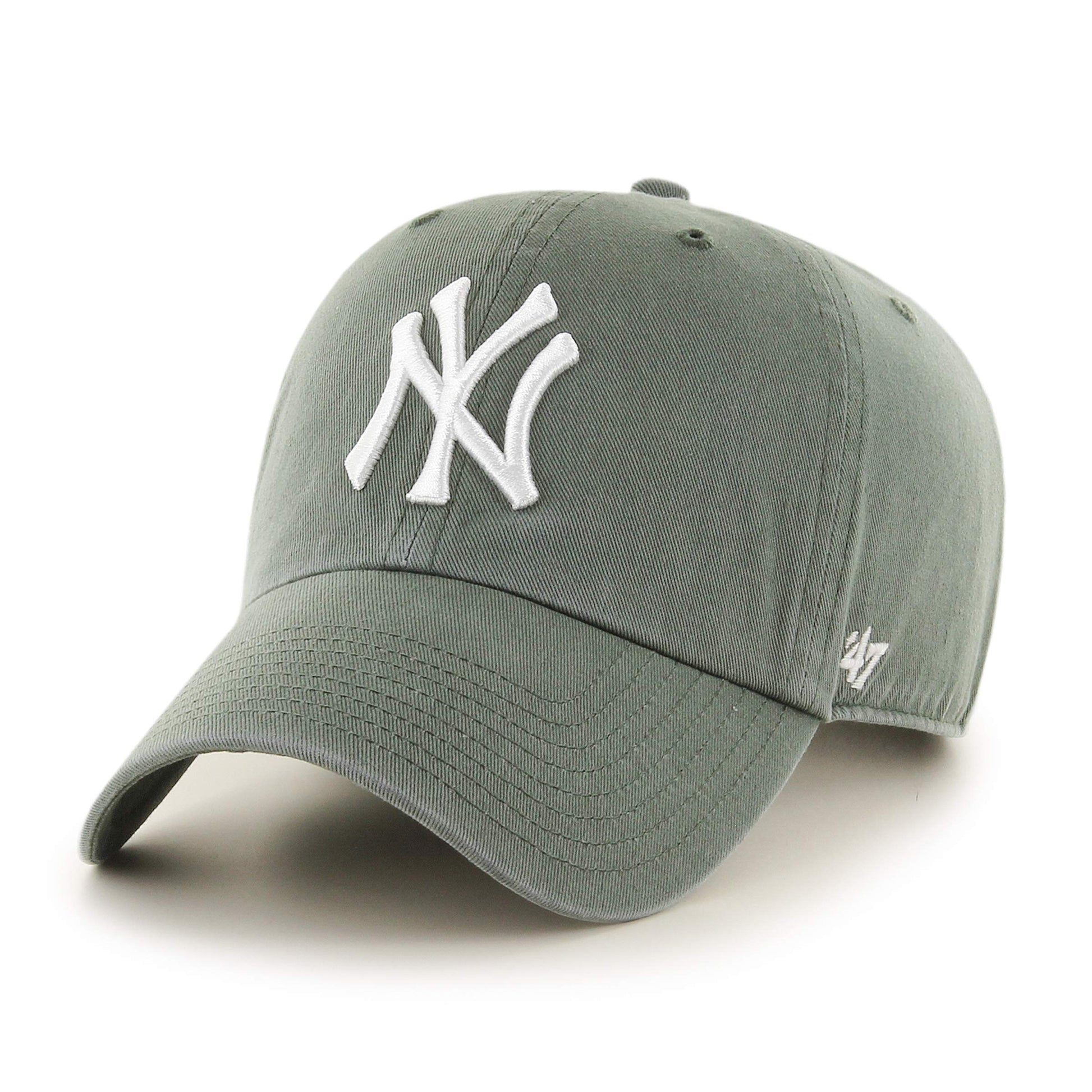 '47 New York Yankees Adjustable Cap Clean Up MLB, Green (Moss Green), 55-62