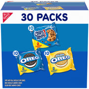 Nabisco Sweet Treats Cookie Variety Pack OREO, OREO Golden & CHIPS AHOY!, School Snacks, 30 Snack Packs (2 Cookies Per Pack)