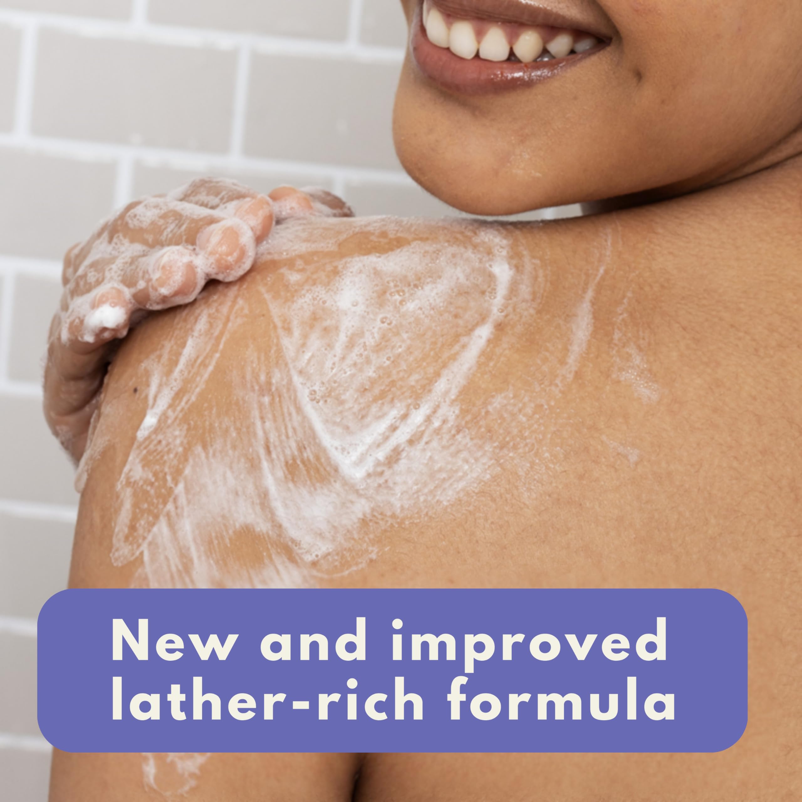 Aveeno Stress Relief Body Wash with Nourishing Oat & Lavender Scent for Sensitive Skin, Gently Cleanses & Helps You Feel Calm & Relaxed in the Shower, Soap-Free, 33 fl. oz