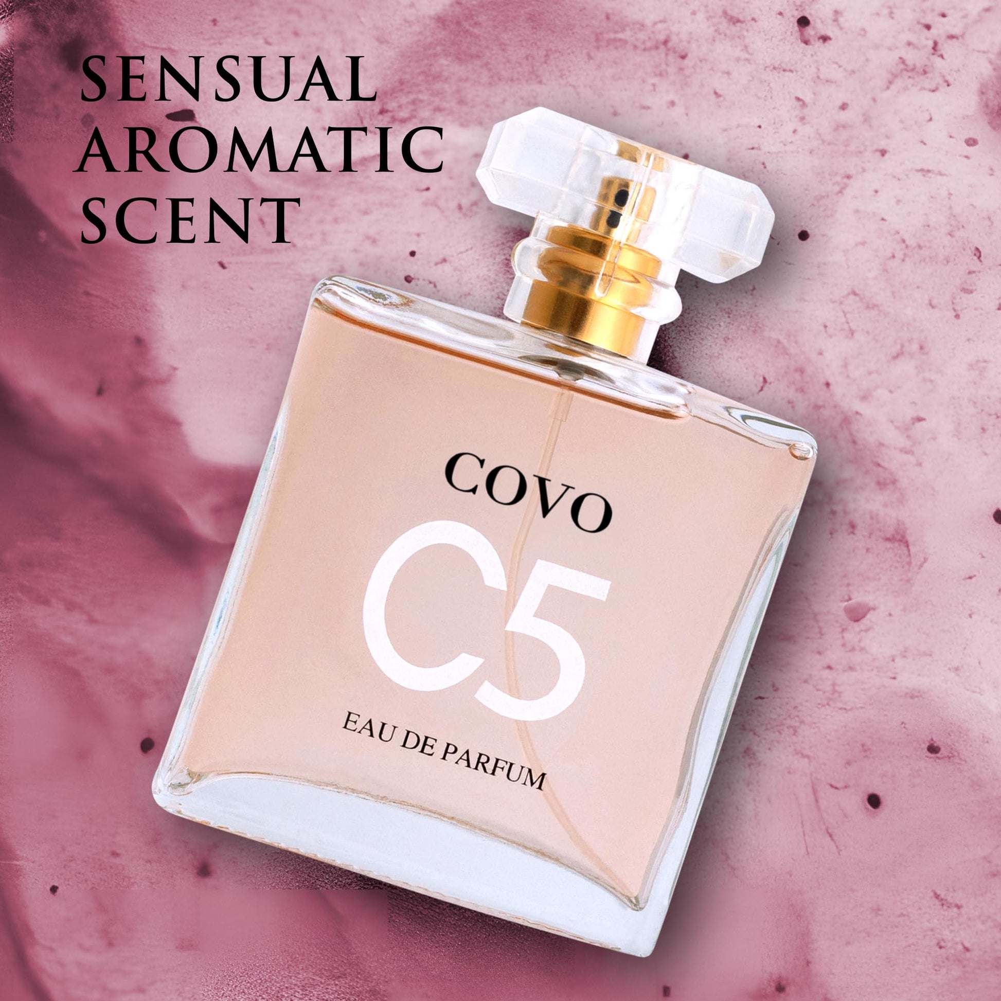 Covo C5 for Women Eau De Parfum Inspired by C. Coco Mademoiselle 3.4 fl oz- Pure Femininity in a Bottle - Delicate Floral Scents of Jasmine and May Rose - Cruelty-Free Perfume Precious Gift for Women