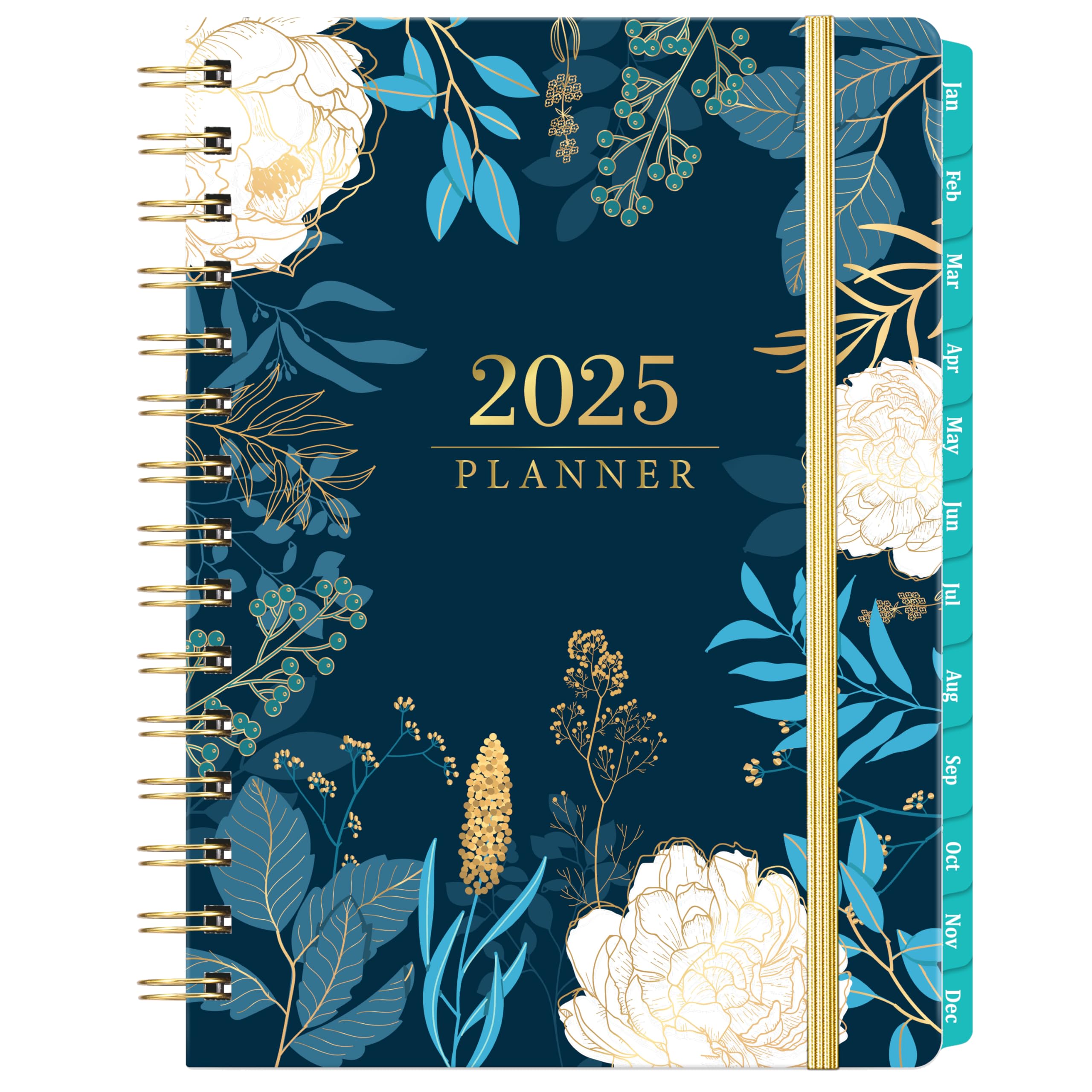 2025 Planner - Planner 2025, Jan. 2025 - Dec. 2025, Weekly & Monthly Planner, 6.4" x 8.5", 2025 Planner Daily Weekly and Monthly, Monthly Tabs, Back Pocket, Holidays, Thick Paper, Twin-Wire Binding