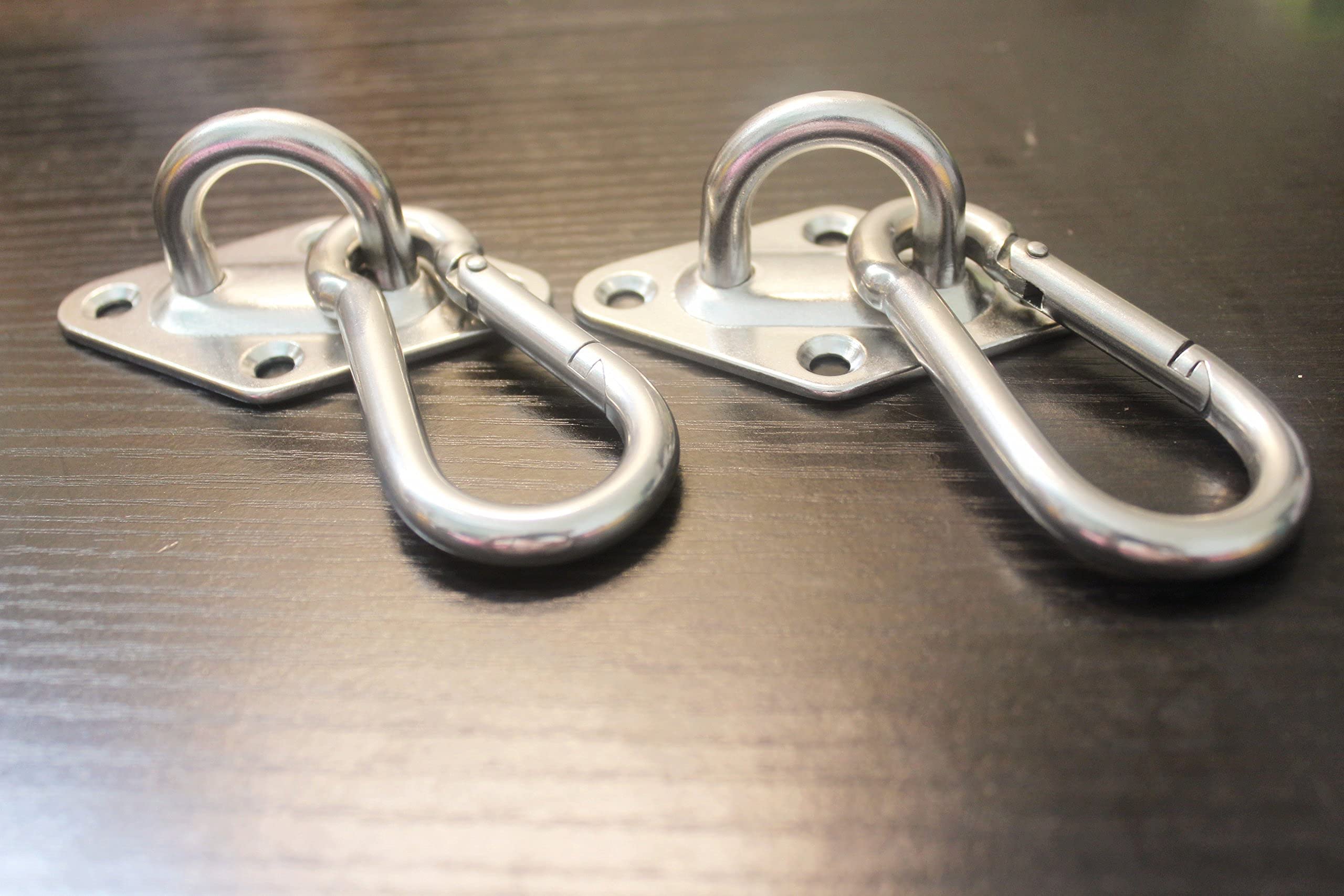 MHMYDZ 1000 lb Capacity Heavy Duty Hammock Hanging kit Ultra Durable Hooks Carabiners for Hammock Stand Hammocks Swing Chair,Multiple Indoor Outdoor Suspension Ceiling Hooks