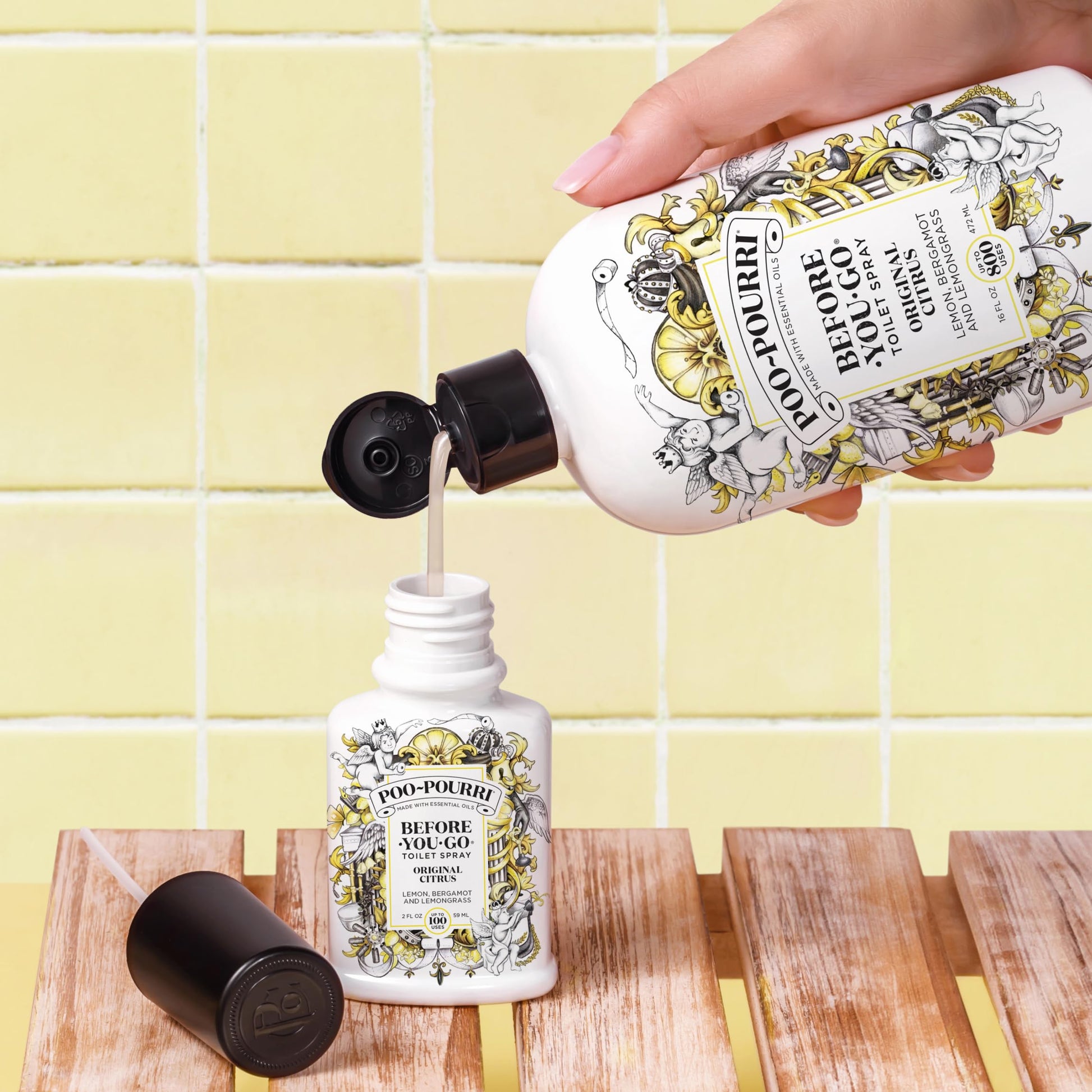 Poo-Pourri Before-You-Go Toilet Spray, Travel Essentials, .34 Fl Oz, In A Pinch Variety 3 Pack, Each Up to 20 Uses, On-The-Go Bathroom Odor Deodorizer with Essential Oils, TSA Approved Size, 2 Scents