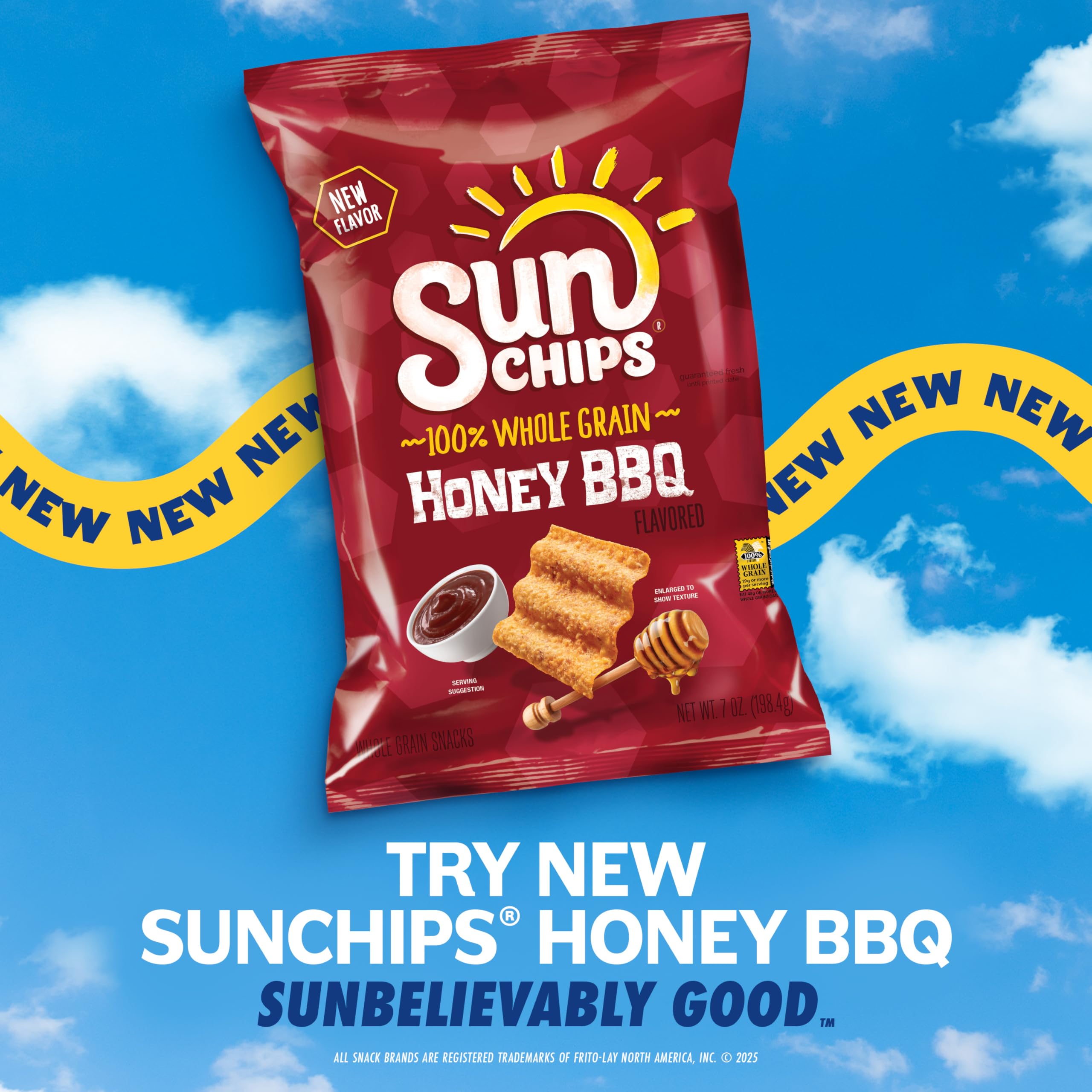 SunChips 100% Whole Grain Snacks, 6 Flavor Variety Pack, 1 oz Bags (Pack of 21)