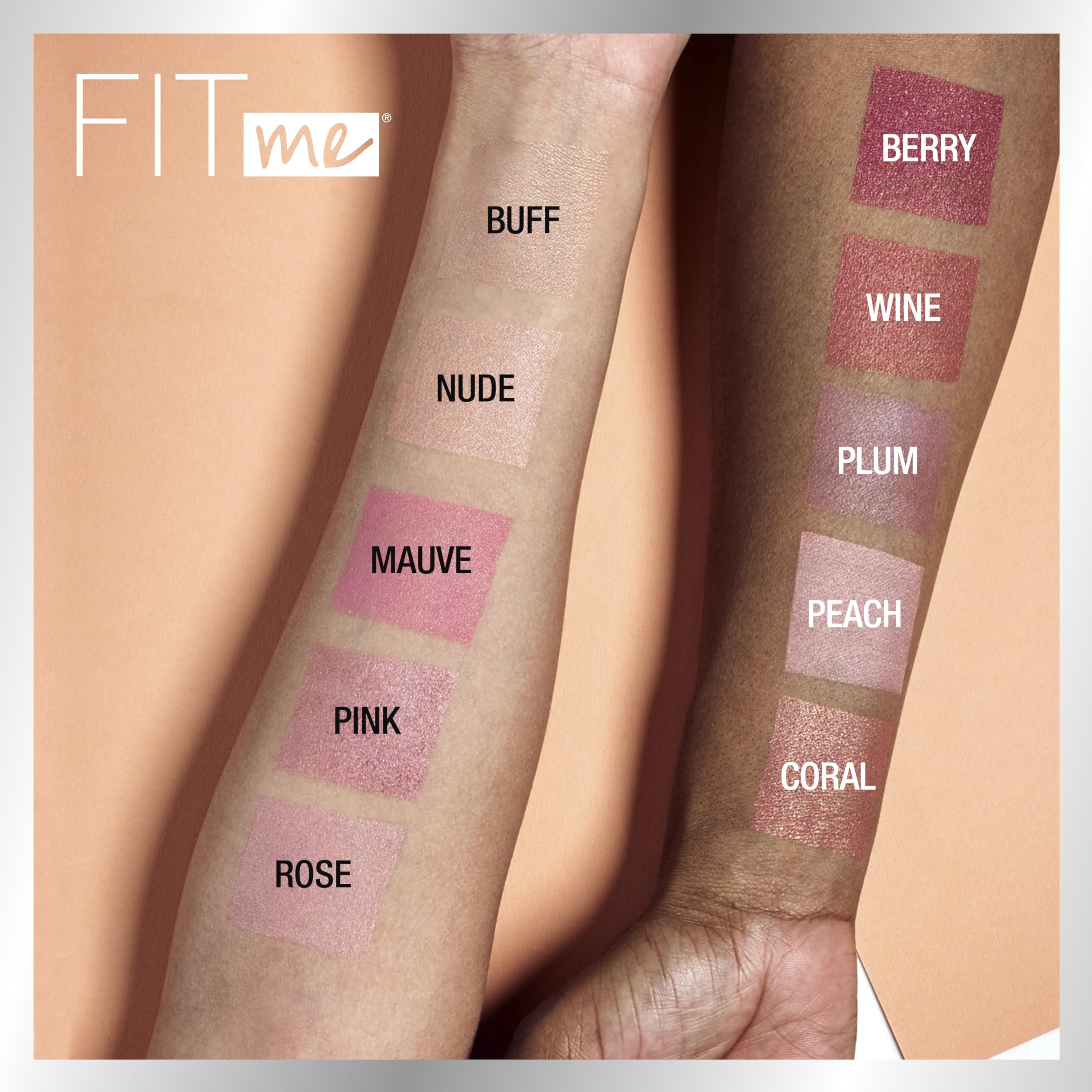 Maybelline Fit Me Powder Blush, Lightweight, Smooth, Blendable, Long-lasting All-Day Face Enhancing Makeup Color, Mauve, 1 Count