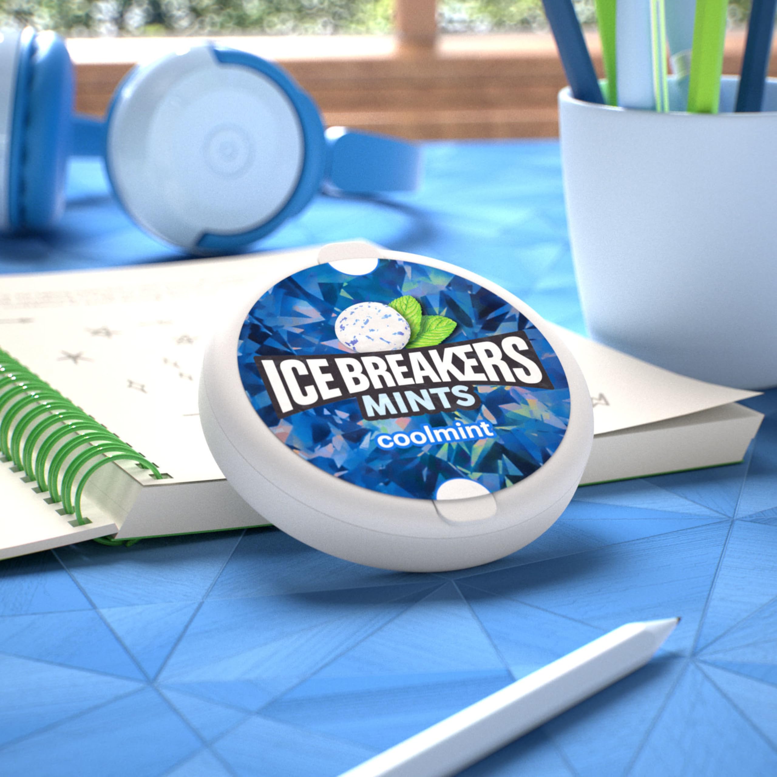 ICE BREAKERS Coolmint Sugar Free Mints Tins, 1.5 oz (8 Count)