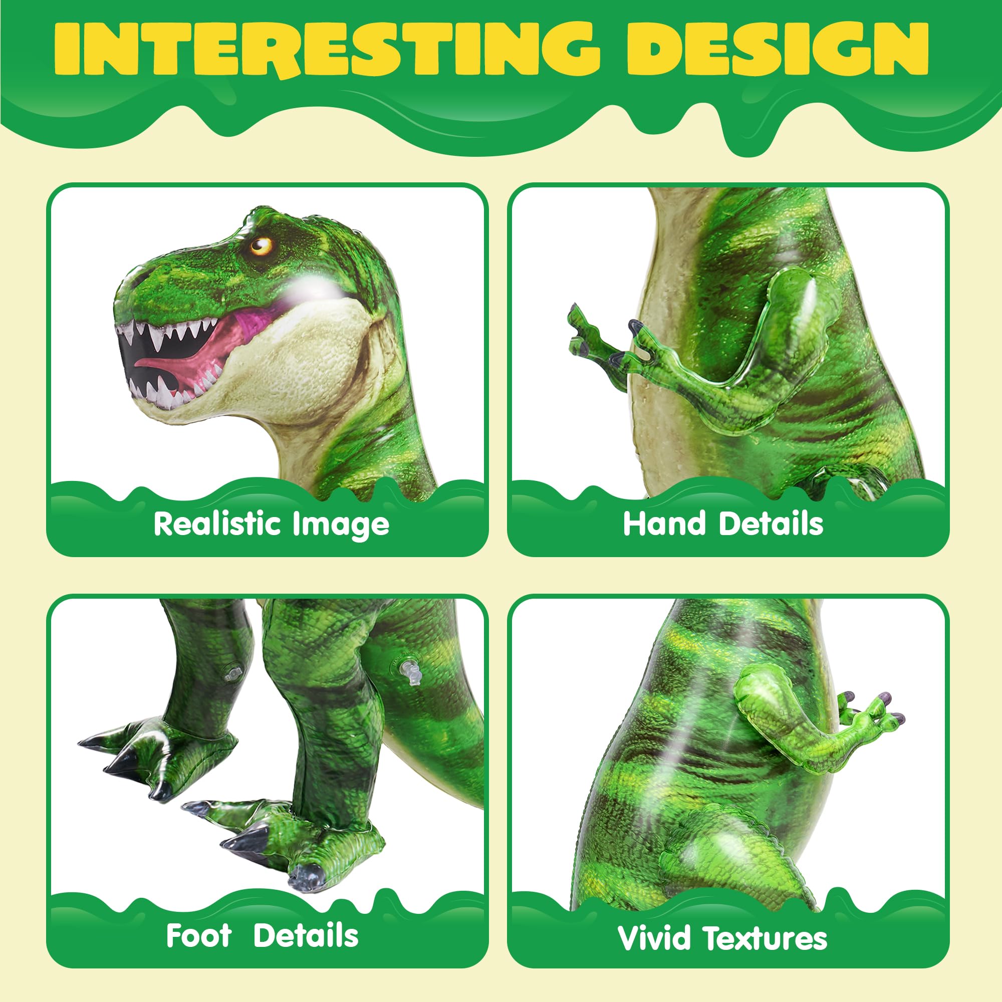 JOYIN 30” T-Rex Dinosaur Inflatable, Tyrannosaurus Rex Inflatable Dinosaur Toy for Party Decorations, Birthday Party Gift for Kids and Adults