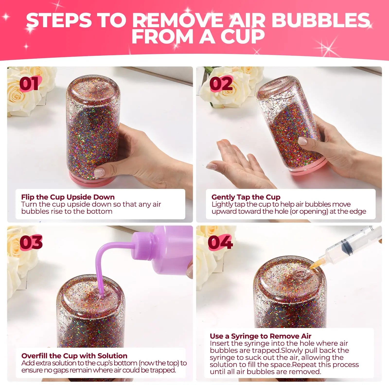 YGQQOY Snow Globe Tumbler Supplies, Snowglobe Tumbler Supplies Kit for DIY Glitter Snow Globe Tumbler Craft