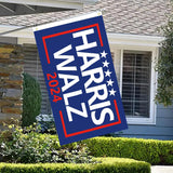 MAGJIUKE Harris Waltz Flag for President 2024 Election,Kamala Harris Tim Walz Flags Banner 3×5 Ft for car Boat Outdoor with Grommets Double Stitched,blue Single-Sided