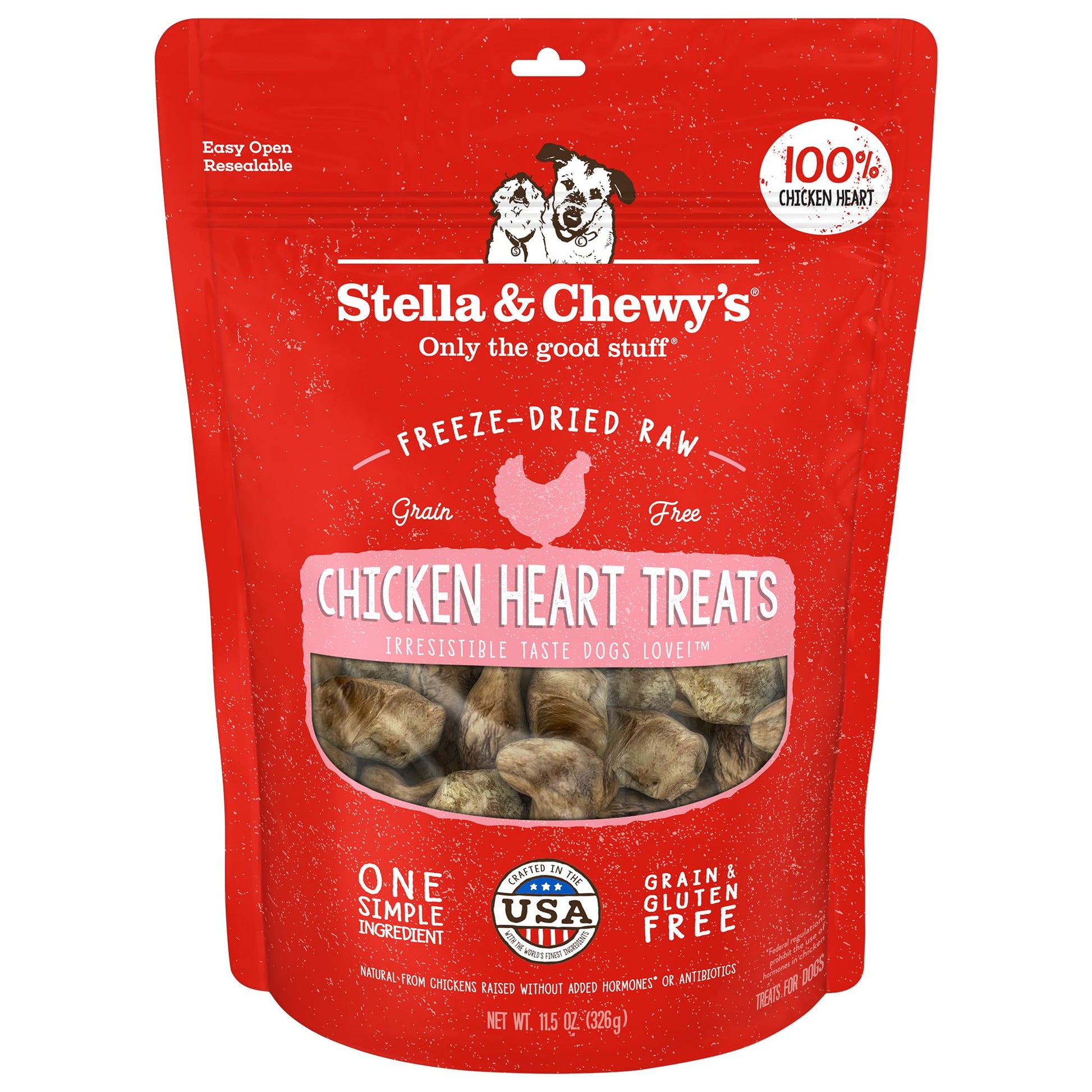 Stella & Chewy's Freeze-Dried Raw Single Ingredient Chicken Breast Treats, 2.75 oz. Bag