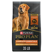 Purina Pro Plan Complete Essentials Shredded Blend Chicken and Rice Dog Food Dry Formula with Probiotics for Dogs - 35 lb. Bag