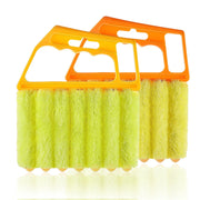AOCEAN 2 Pcs Blind Cleaner Duster Tool 7-Finger Dusting Cleaner Tool for Window & Air Conditioner Handheld Mini Duster Brush for Wood Blinds Dust Dirt