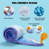 Nocciola No Stuffing Eel Crinkle Dog Squeaky Toys - Durable Dog Toys for Tug of War, Small Puppy Toys | Tough Dog Toys for Small Medium Large Dogs & Aggressive Chewers, Blue Dog Toys to Keep Them Busy