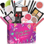 Makeup Advent Calendar 2024 Teen Girls Women Beauty Countdown Calendar Christmas Gifts for Women Teen Girl Trendy Stuff Unique Makeup Set Gifts Mascara Lipstick Blush Eyebrow Gel Eyeshadow