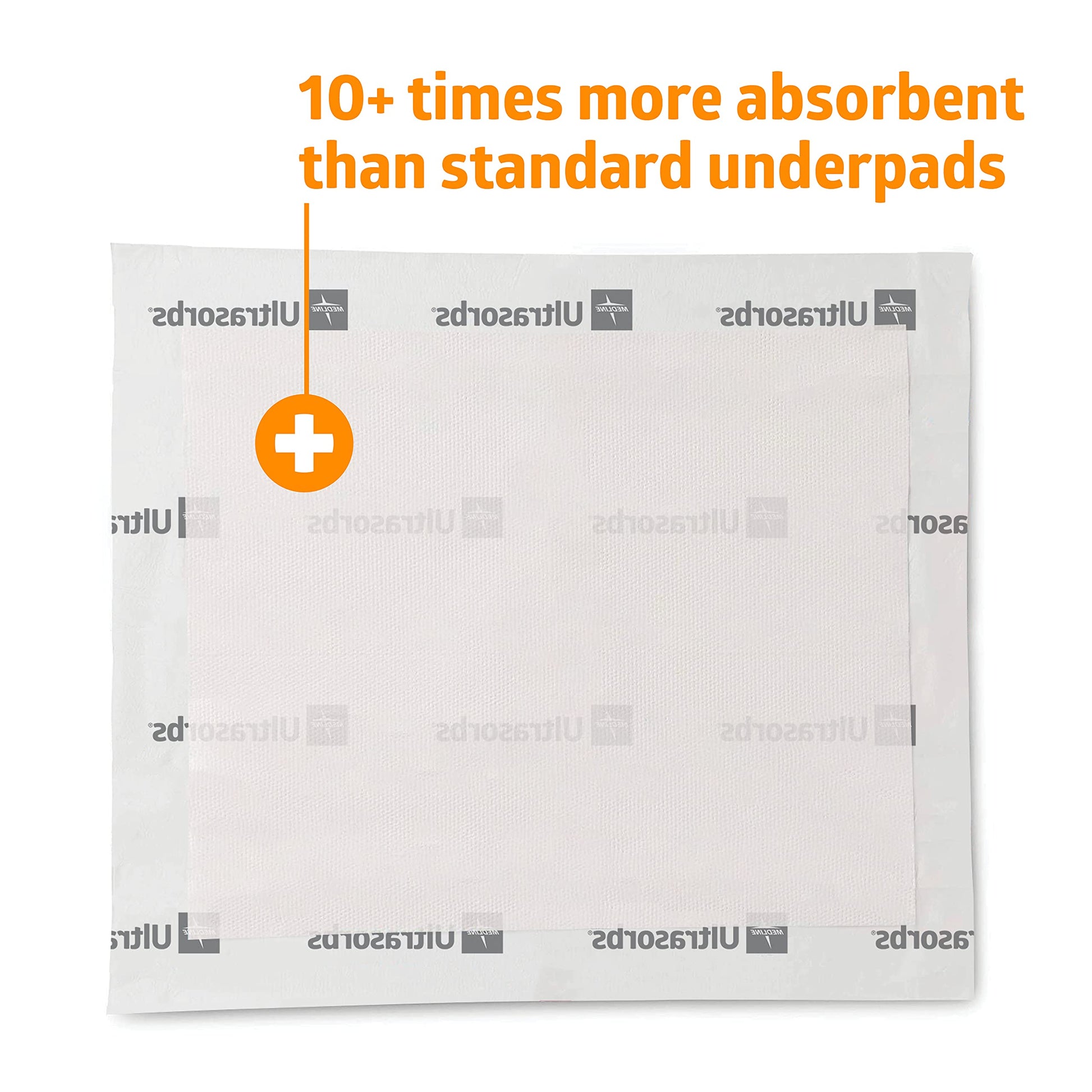 Medline Ultrasorbs Bed Pads Disposable Adult, Advanced+ Premium Ultra Thick, 30x36, 25 Count, Chucks Pads Disposable Adult, Heavy Duty Chux Pads, for Incontinence, Full Body Coverage