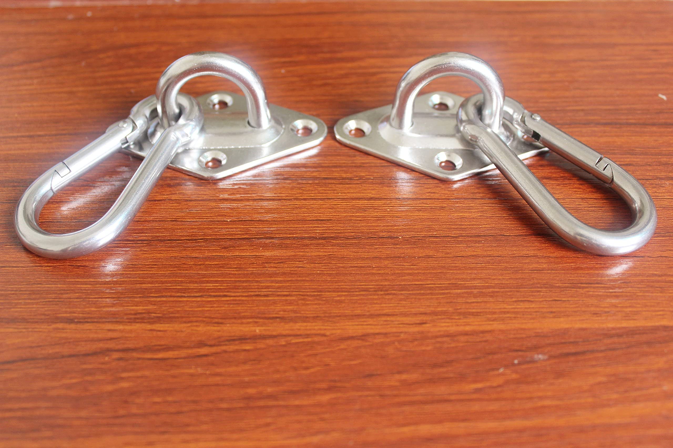 MHMYDZ 1000 lb Capacity Heavy Duty Hammock Hanging kit Ultra Durable Hooks Carabiners for Hammock Stand Hammocks Swing Chair,Multiple Indoor Outdoor Suspension Ceiling Hooks