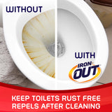 Iron OUT Automatic Toilet Bowl Cleaner, Helps Remove and Prevent Rust Stains in Toilet Bowls and Tanks, 2 Tablets