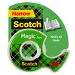 Scotch Magic Tape, 1 Roll, Numerous Applications, Invisible, Engineered for Repairing, 1/2 x 800 Inches, Dispensered (119)