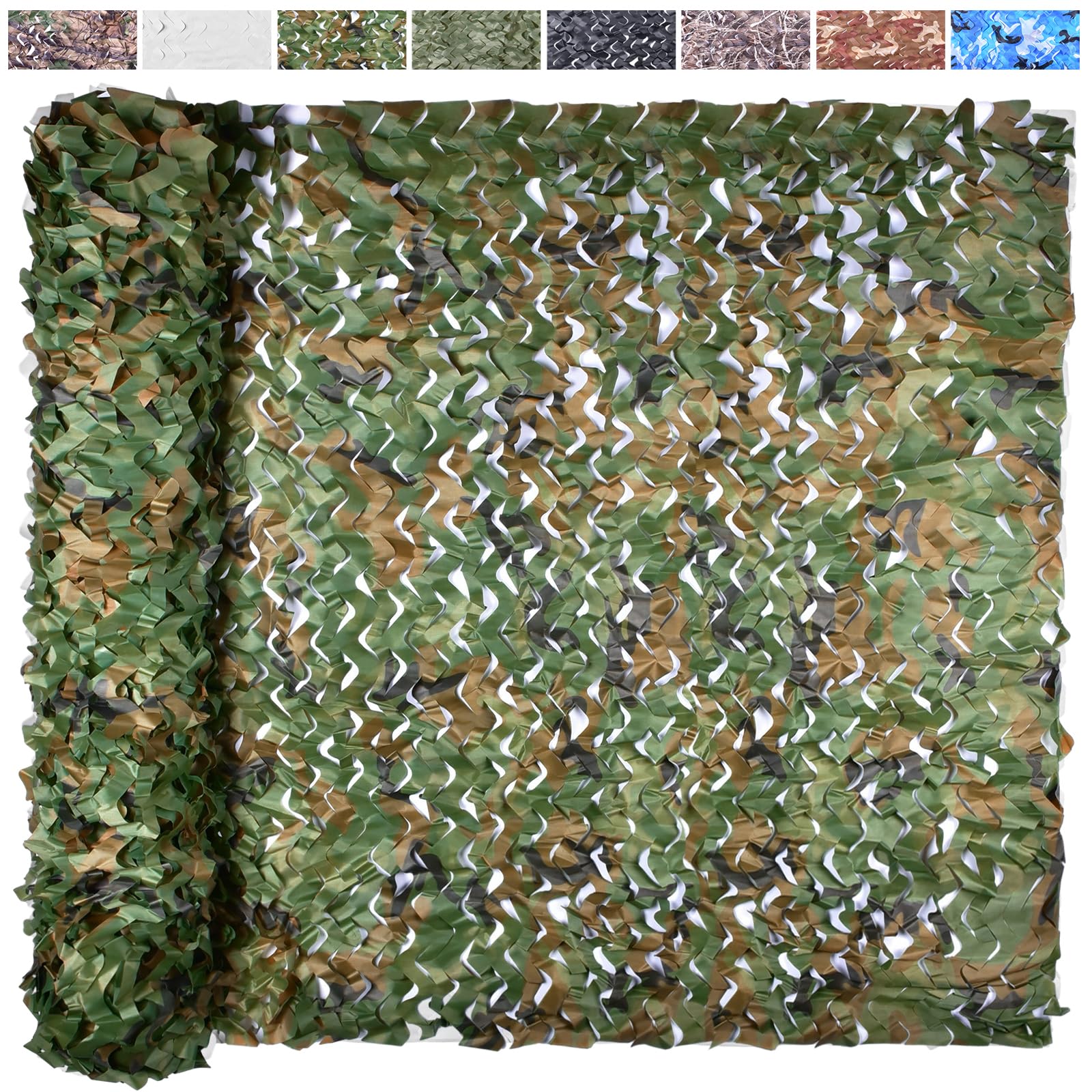 Yeacool Tarnnetz Tarnung Camo-Jalousie Armee Netz Sonnenschutznetz für Jagd Militärdekorationen Party Schießen (Waldtarnung, 2m x 1,5m)