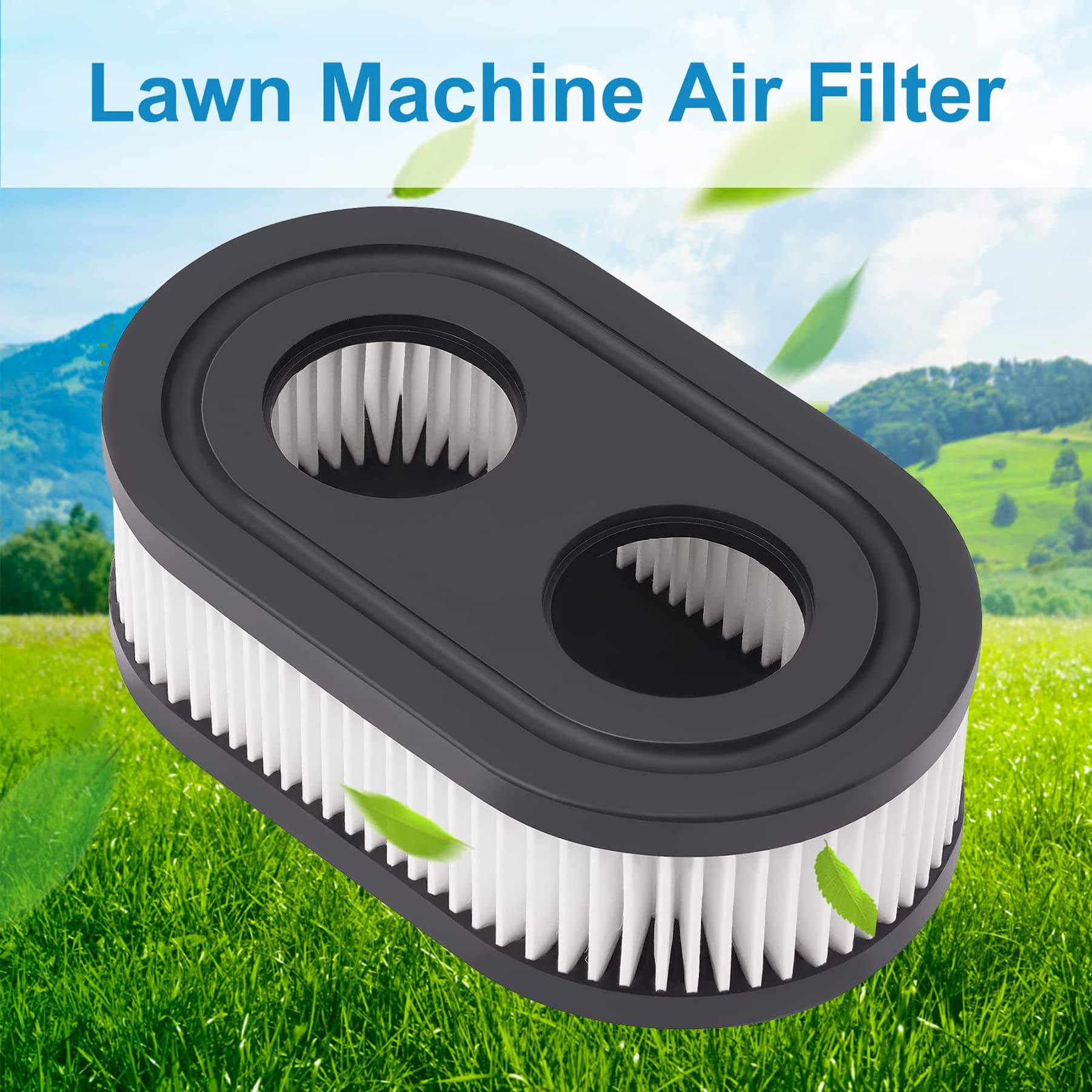 593260 Air Filter 593260 798452 334404 Air Cleaner Cartridge Filter, Lawn Mower Air Cleaner Replacement Filters for 4247 5432 5432k 09P00 09P702 550E 500EX 550EX 625 575EX Series Engine (2Pcs)