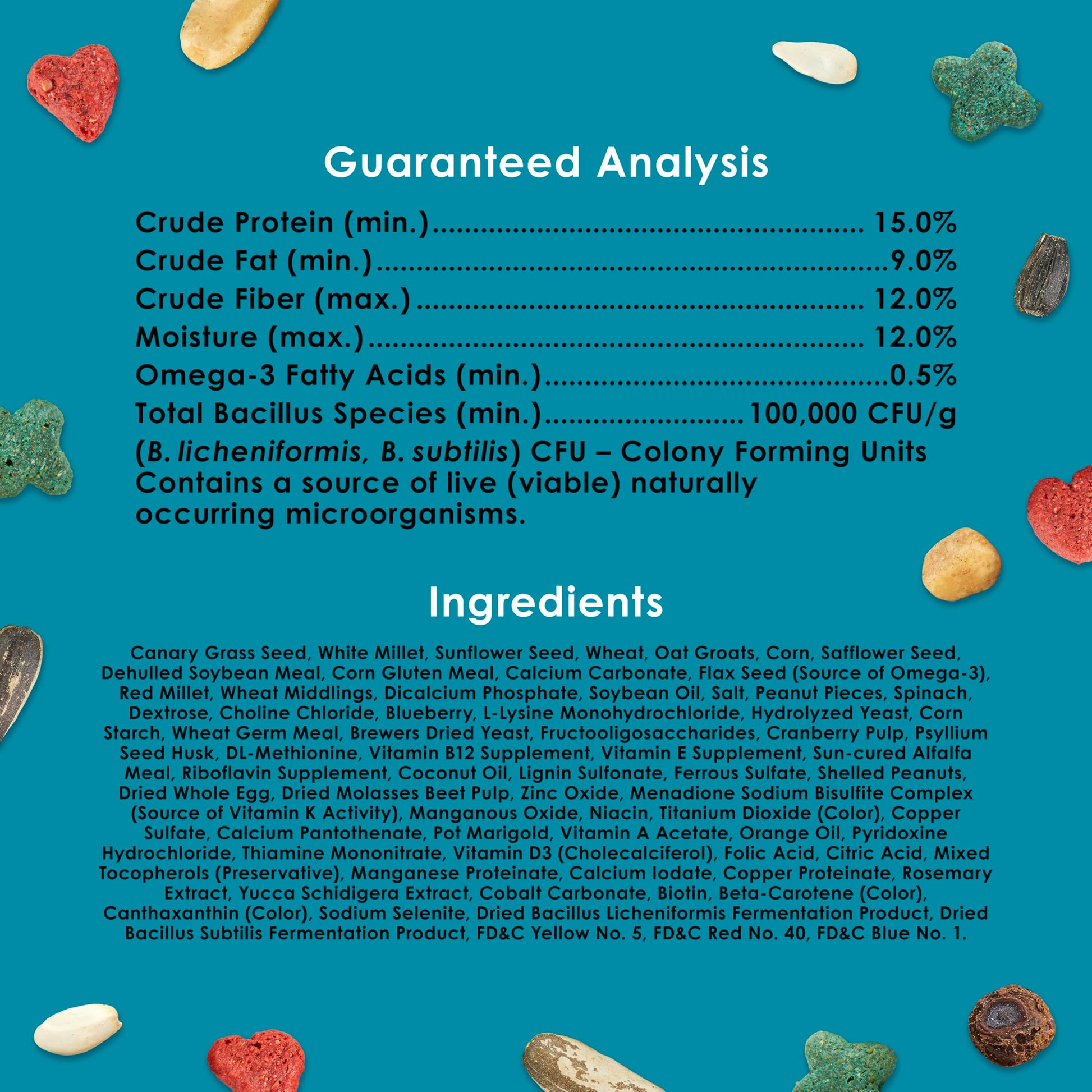 Kaytee Forti-Diet Pro Health Nourish+Protect Cockatiel Food, Comprehensive Nutrition Backed by Science, Digestive Health, Immune Support, 5 pounds