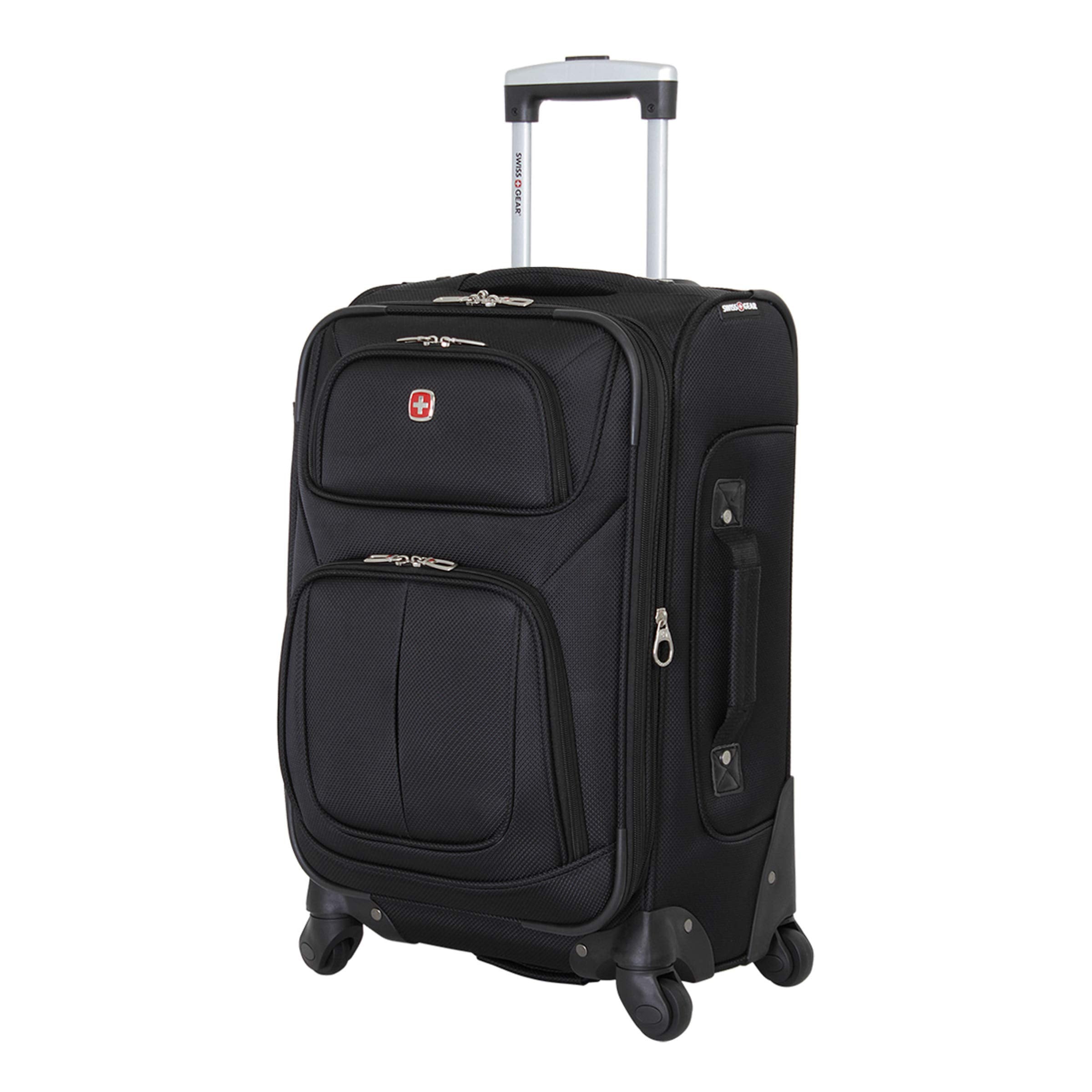 SwissGear Sion Softside Expandable Luggage, Dark Grey, Carry-On 21-Inch