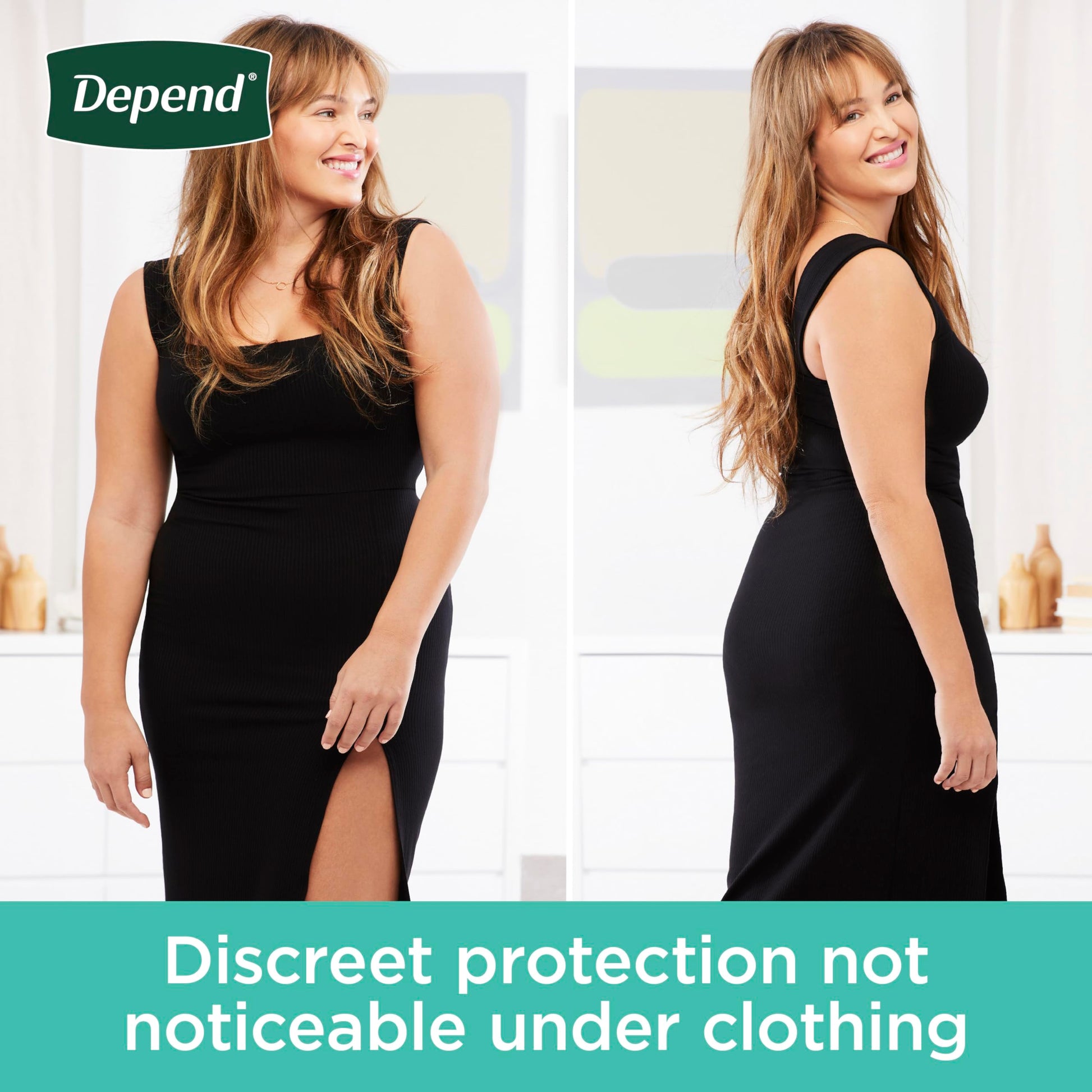 Depend Fresh Protection Adult Incontinence & Postpartum Bladder Leak Underwear for Women, Disposable, Maximum, Extra-Extra-Large, Blush, 44 Count (2 Packs of 22), Packaging May Vary