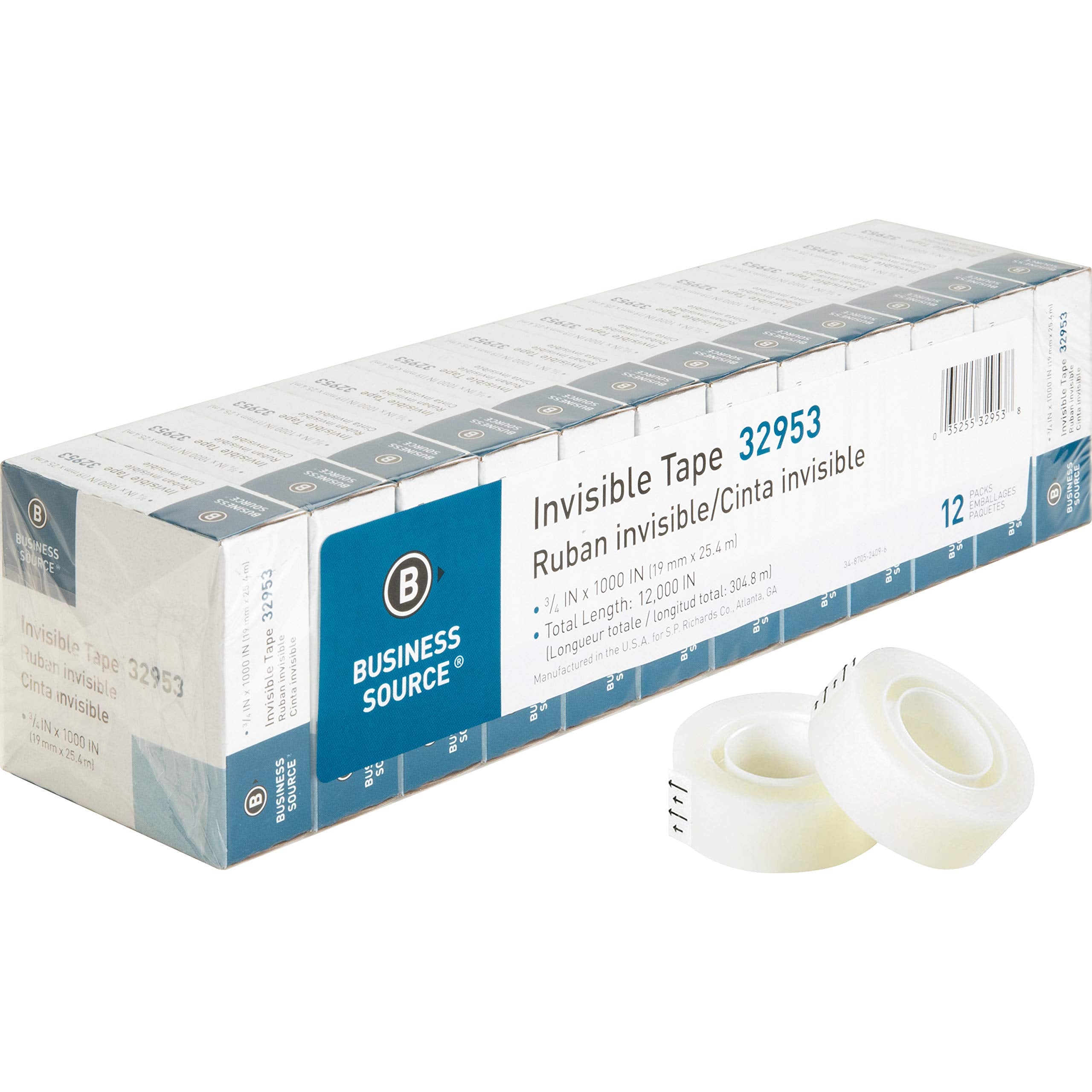 Business Source Premium unsichtbares Klebeband Vorteilspack