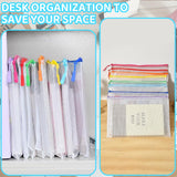 24pcs Mesh Zipper Pouch File Bags Puzzle Storage Bags, A3 17x12 Inches Large Reusable Zipper Pouches for Organizing Classroom Board Game Organization