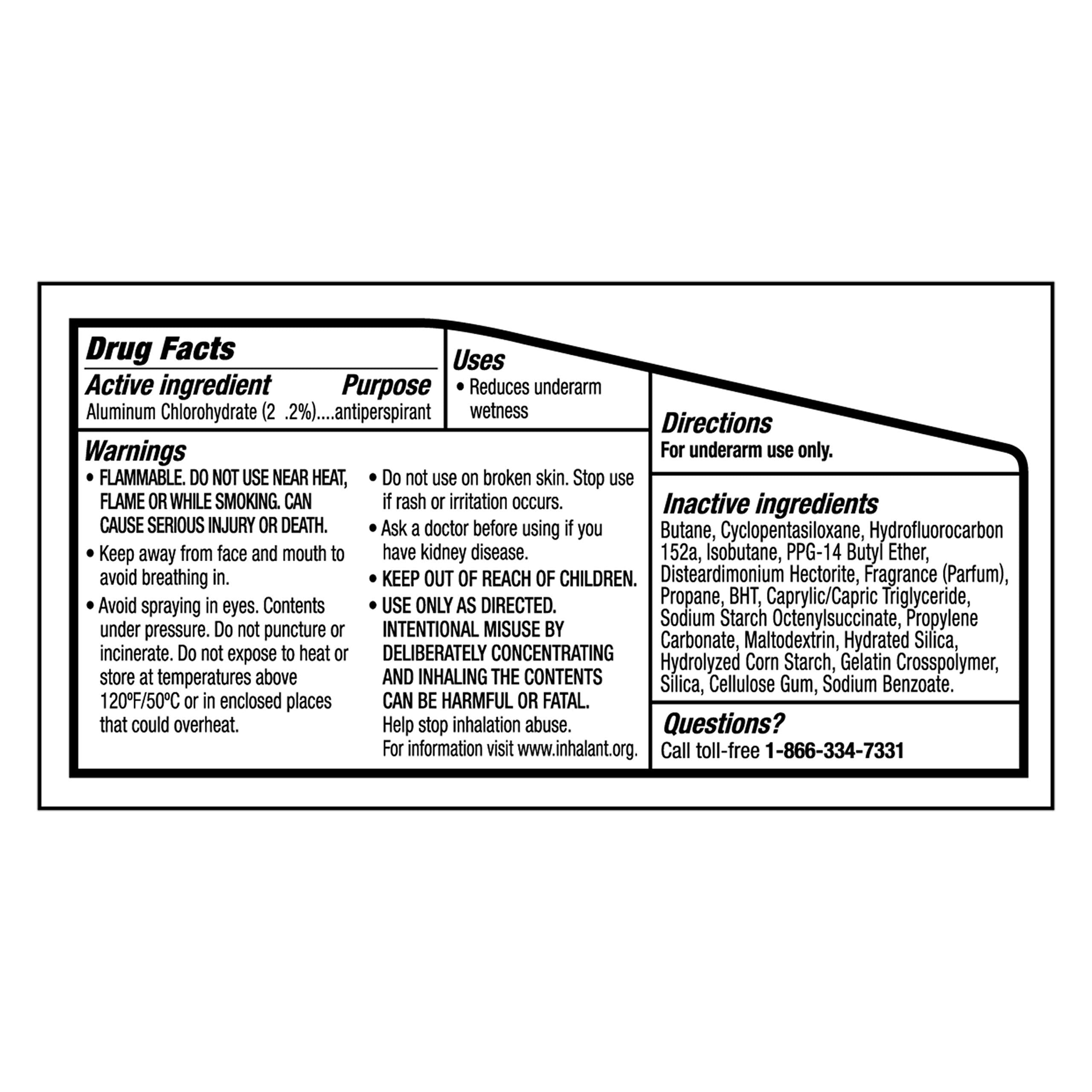 Degree Men Antiperspirant Deodorant Dry Spray Black + White Protects from Deodorant Stains Antiperspirant for Men with MotionSense Technology, 3.8 Ounce (Pack of 3)