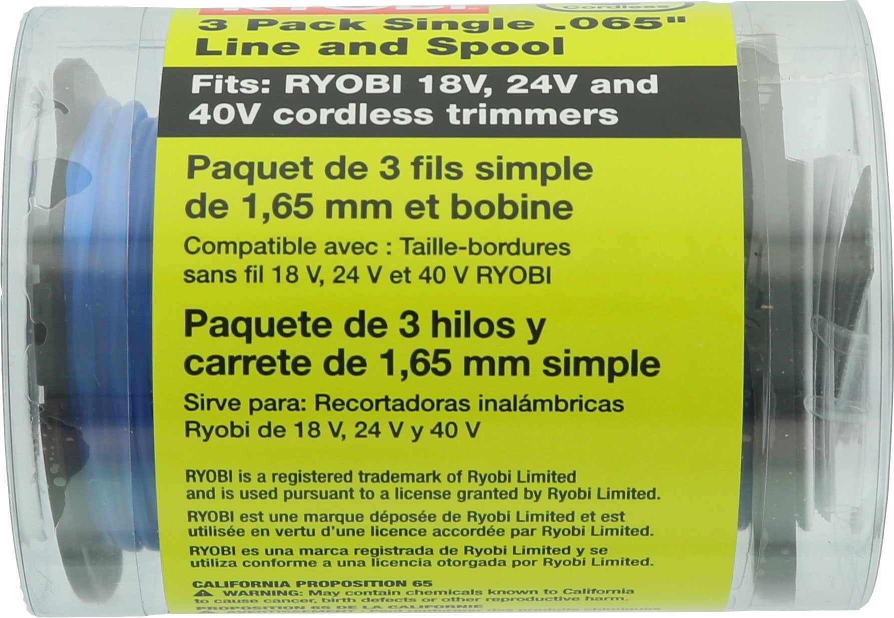 RYOBI ONE+ 0.065 Spool (3-Pack)