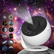 Galaxy Projector for Bedroom, HD Image Star Projector Galaxy Light Adjustable Knob, 13 Film Discs Planetarium Projector for Kids, 360ÃÂ° Rotating 1/2h Timer Simple 3-Button Control