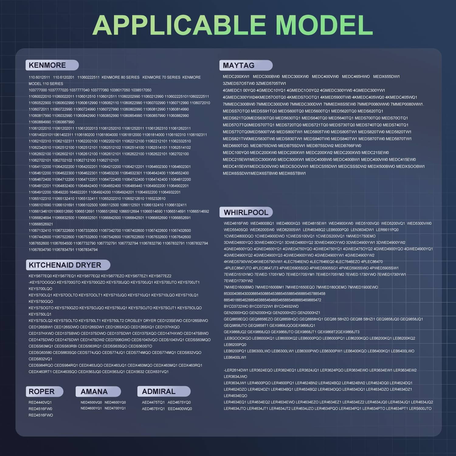 2025 UPGRADE 279838 Dryer Heating Element for Whirlpool Kenmore Roper Maytag Amana Admiral Dryer Heating Element Part Thermostat Thermal Fuse medx655dw1 500 600 70 80 Series Model 110 Dryer Part