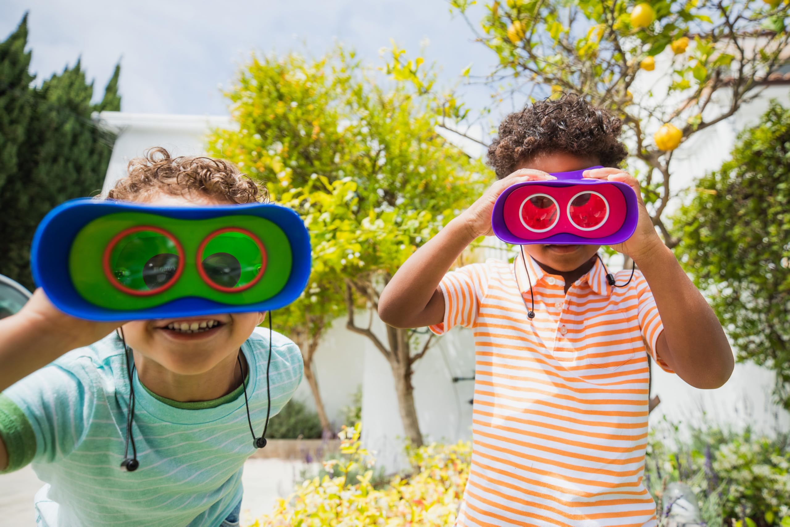 Educational Insights GeoSafari Jr. Kidnoculars, Binoculars for Toddlers & Kids, Easter Basket Stuffers for Kids, Gift for Toddlers Ages 3+