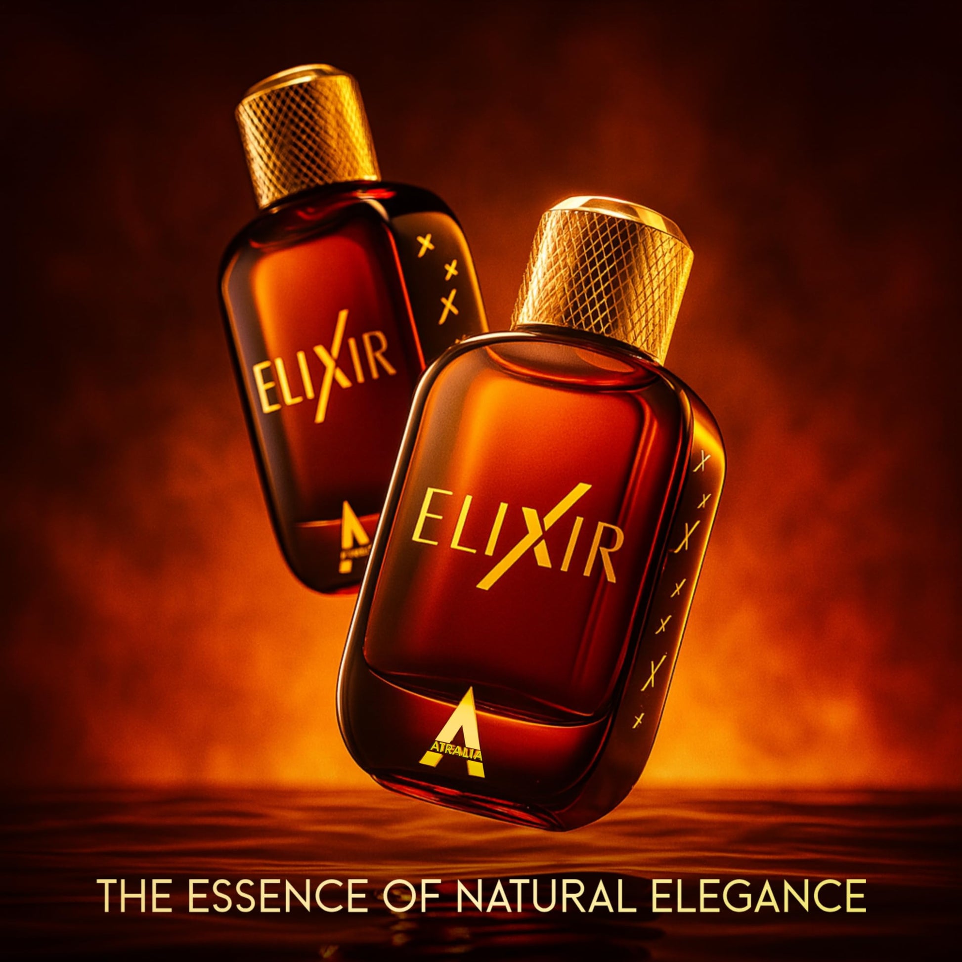 Atralia Elixir Eau De Parfum for Men 100Ml 3.4Oz - Luxurious and Long Lasting Fragrances with Notes of Fougere and amber - Best Alternative for Le Male